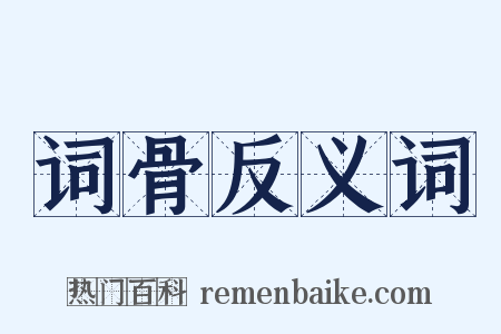 词骨反义词是什么意思的图片